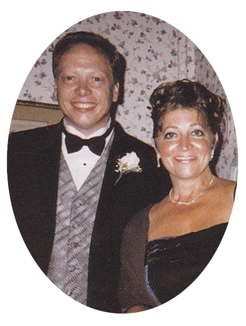 Ann Hauprich ready to depart for 2001 Whitney Gala with escort and good friend D. Keith Sherwood. Ann Hauprich and D. Keith Sherwood